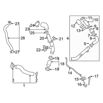 Kia OE - Cooling - Hoses & Pipes (1.6L)