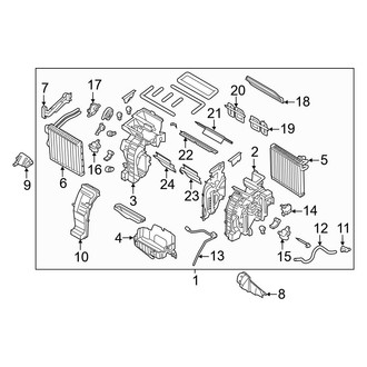 Kia OE - Air Conditioner & Heater - Evaporator & Heater Components