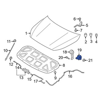 Kia OE - Hood Release Handle Bracket