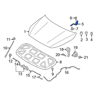 Kia OE - Front Left Hood Hinge