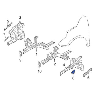 Kia OE - Left Fender Apron Bracket