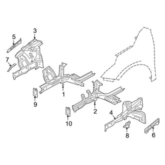 Kia OE - Fender - Structural Components & Rails