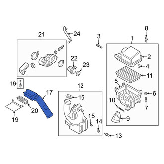Kia OE - Front Engine Air Intake Hose