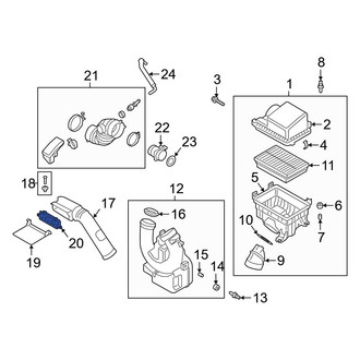 Kia OE - Engine Air Intake Hose Debris Screen