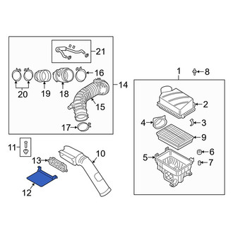 Kia OE - Engine Air Intake Hose Adapter