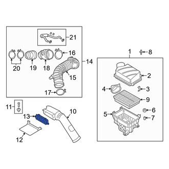 Kia OE - Engine Air Intake Hose Debris Screen