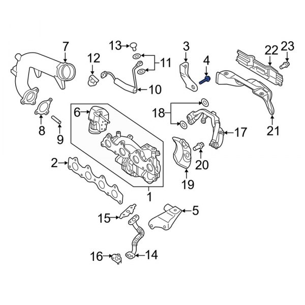 Turbocharger Mounting Bolt