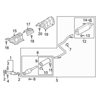 Kia OE - Exhaust System - Exhaust Components (2.0L)