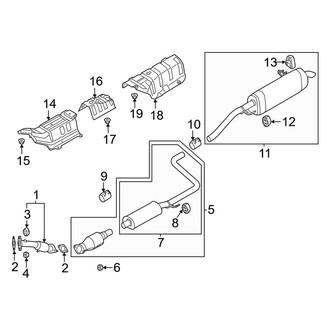 Kia OE - Exhaust System - Exhaust Components (2.0L)