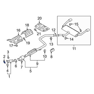Kia OE - Front Exhaust Pipe Flange Gasket