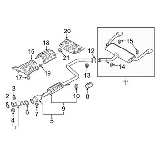 Kia OE - Exhaust System - Exhaust Components (1.6L)