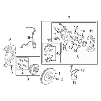 Kia OE - Front Suspension - Brake Components