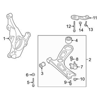 Kia OE - Front Suspension - Suspension Components (EX / FE / GT / GT-Line / LXS)