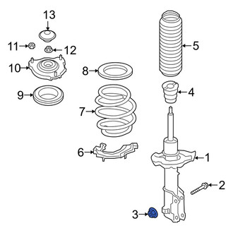 Kia OE - Upper Suspension Strut Nut