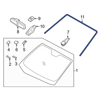 Kia OE - Front Windshield Molding