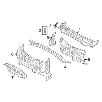 Kia OE - Front Left Upper Cowl Side Panel