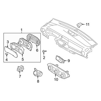 Kia OE - Instrument Panel - Cluster & Switches (EX / FE)