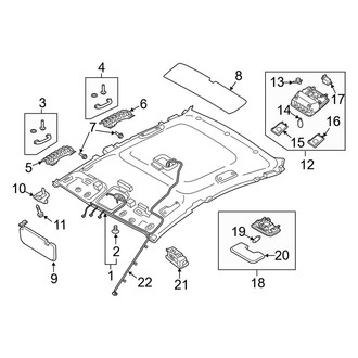 Kia OE - Roof - Interior Trim (W/O Sunroof)