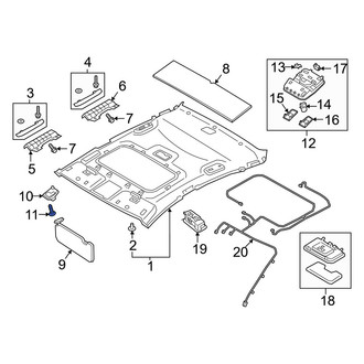 Kia OE - Sun Visor Holder Screw