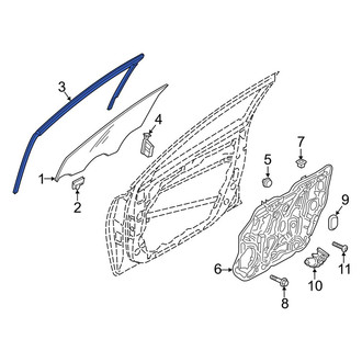 Kia OE - Front Right Window Channel