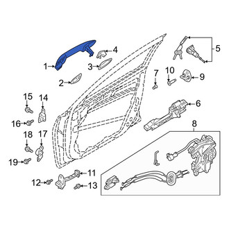 Kia OE - Rear Right Outer Exterior Door Handle