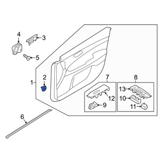 Kia OE - Door Interior Trim Panel Retainer