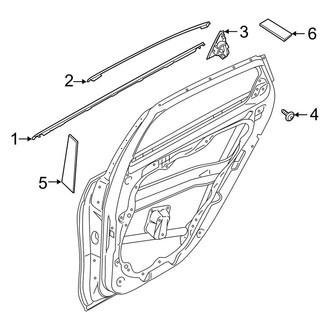 Kia OE - Rear Door - Exterior Trim
