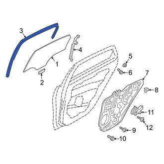 Kia OE - Rear Right Window Channel
