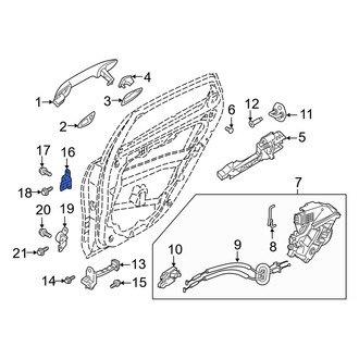 Kia OE - Rear Right Upper Door Hinge