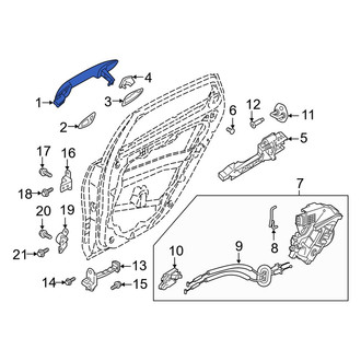 Kia OE - Rear Right Outer Exterior Door Handle
