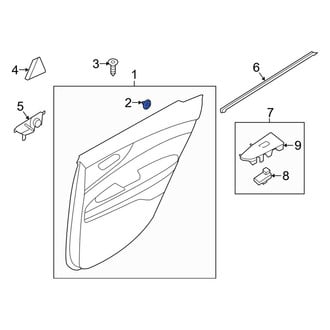 Kia OE - Door Interior Trim Panel Retainer