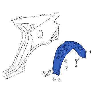 Kia OE - Rear Left Quarter Panel Splash Shield