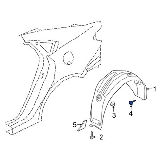 Kia OE - Quarter Panel Splash Shield Screw