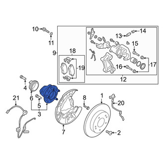 Kia OE - Rear Wheel Bearing and Hub Assembly