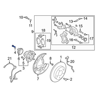 Kia OE - Axle Hub Mounting Bolt