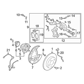 Kia OE - Rear Suspension - Brake Components (Multi-Link Suspension)