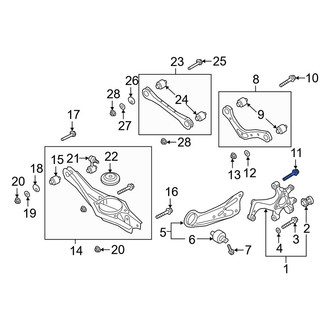 Kia OE - Rear Inner Suspension Control Arm Bolt