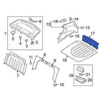 Kia OE - Rear Trunk Trim Scuff Plate