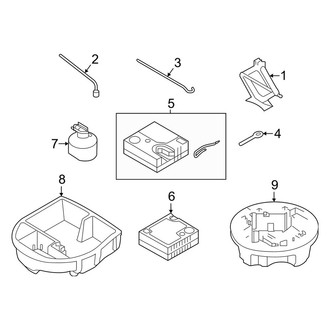 Kia OE - Rear Body & Floor - Jack & Components