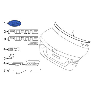 Kia OE - Rear Deck Lid Emblem