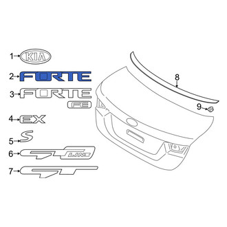Kia OE - Rear Deck Lid Emblem