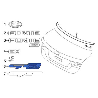 Kia OE - Rear Deck Lid Emblem