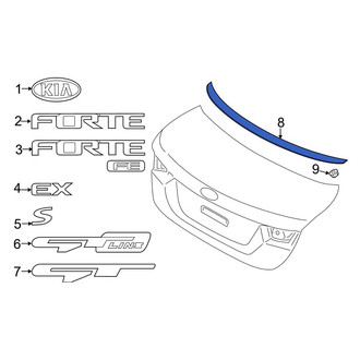 Kia OE - Rear Spoiler
