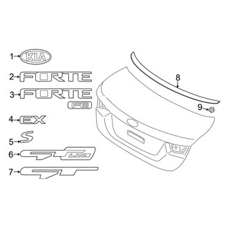 Kia OE - Trunk Lid - Exterior Trim