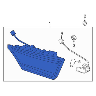 Kia OE - Rear Left Back Up Light Assembly