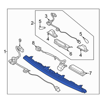 Kia OE - Rear License Plate Light Assembly