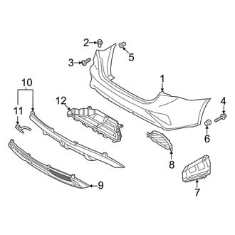 Kia OE - Rear Bumper - Bumper & Components (Cover & Trim)