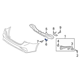 Kia OE - Rear Lower Bumper Impact Bar Bracket