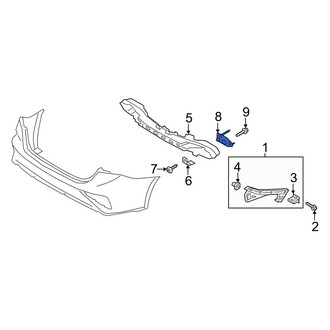 Kia OE - Rear Left Bumper Impact Bar Bracket