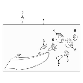 Kia OE - Front Lamps - Headlamp Components
